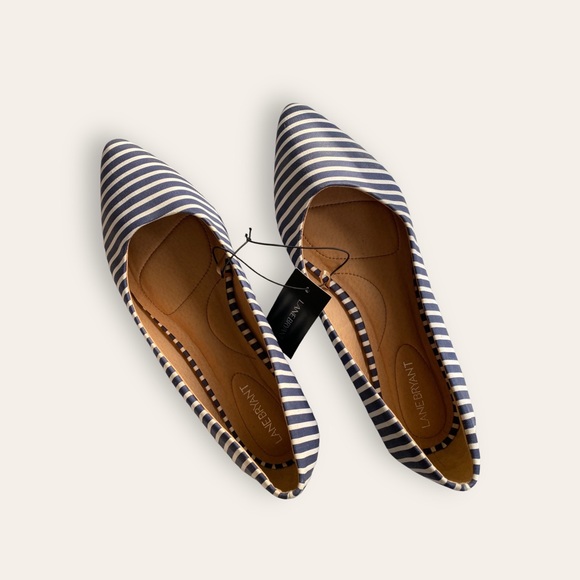 NWT, Lane Bryant Navy and White Striped Flat, Size 12W - Picture 4 of 8